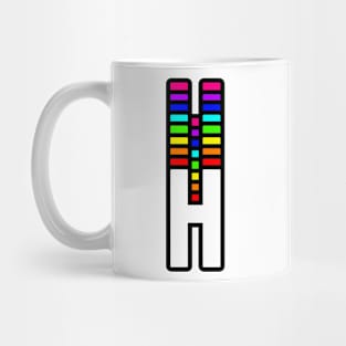 Rainbow Letter, H Mug